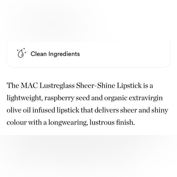 LAST 1! MAC Cosmetics Lustreglass Sheer Shine Lipstick PDA💄 NEW IN BOX Red - Picture 4 of 4